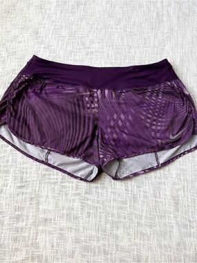 Nike Geometric Purple Dri-Fit Athletic Shorts 💟 Size Large